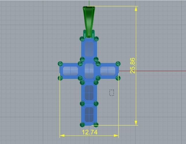 Cross N012031 3D print model_5