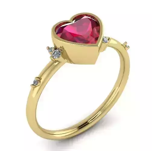 Heart Stone Ring N012019