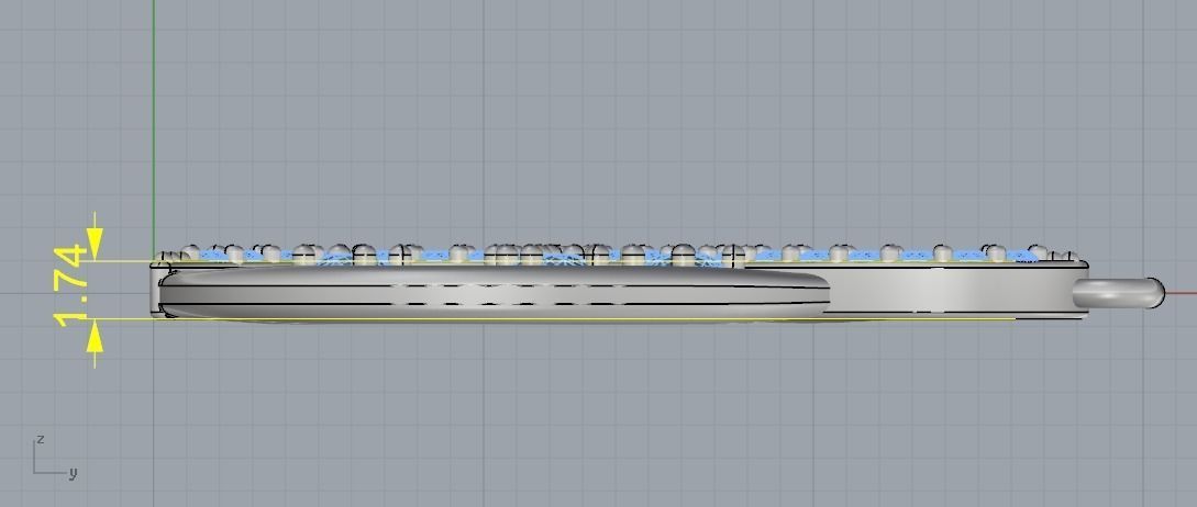 Pendant N012013 3D print model_6