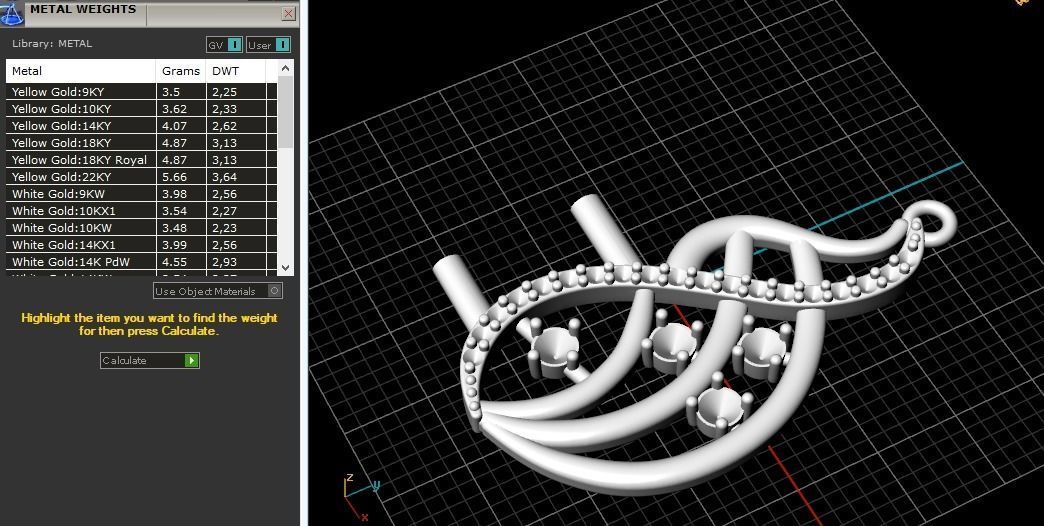 Pendant N012013 3D print model_7