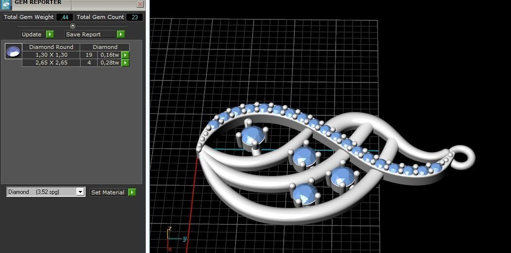Pendant N012013 3D print model_8