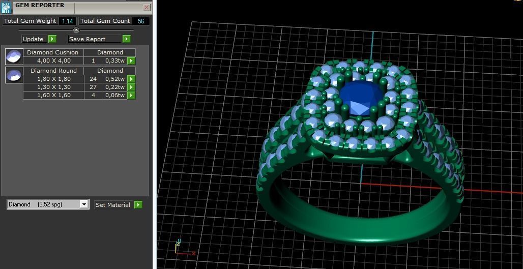 Chusho ring N012012 3D print model_9