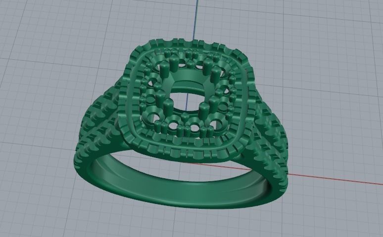 Chusho ring N012012 3D print model_2