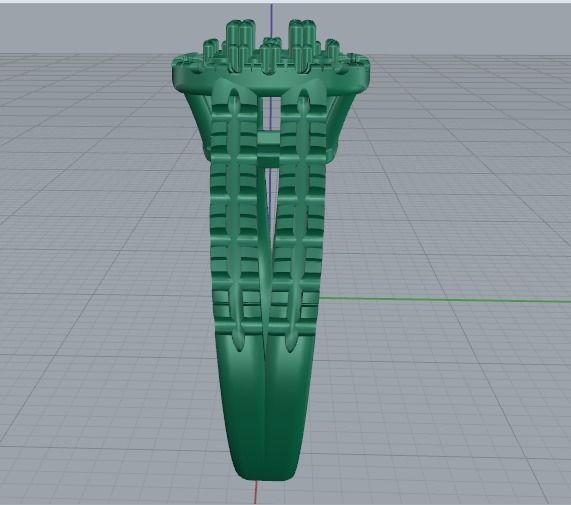 Chusho ring N012012 3D print model_3