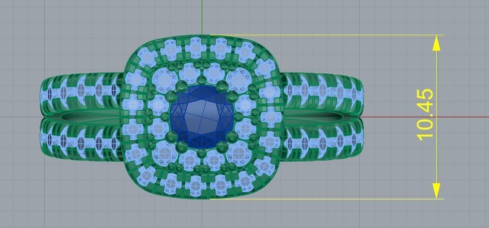 Chusho ring N012012 3D print model_6
