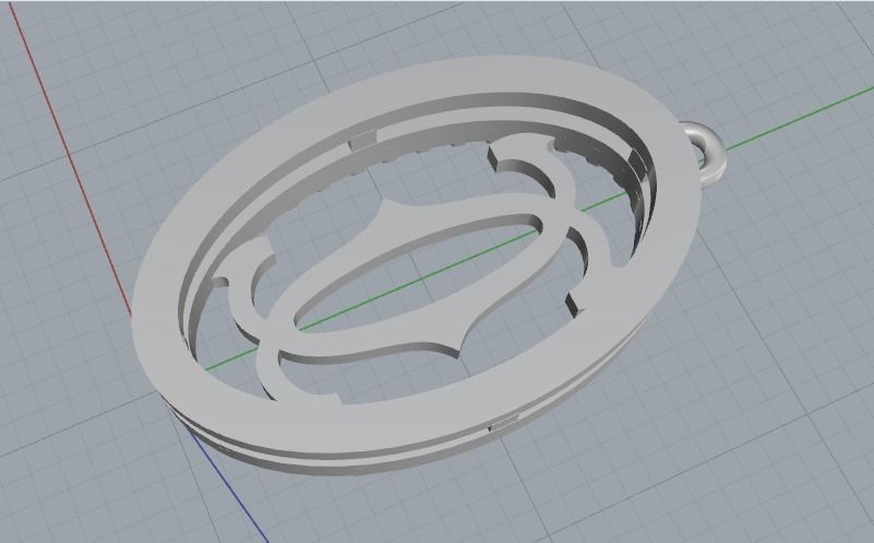 Pendant N012004 3D print model_4