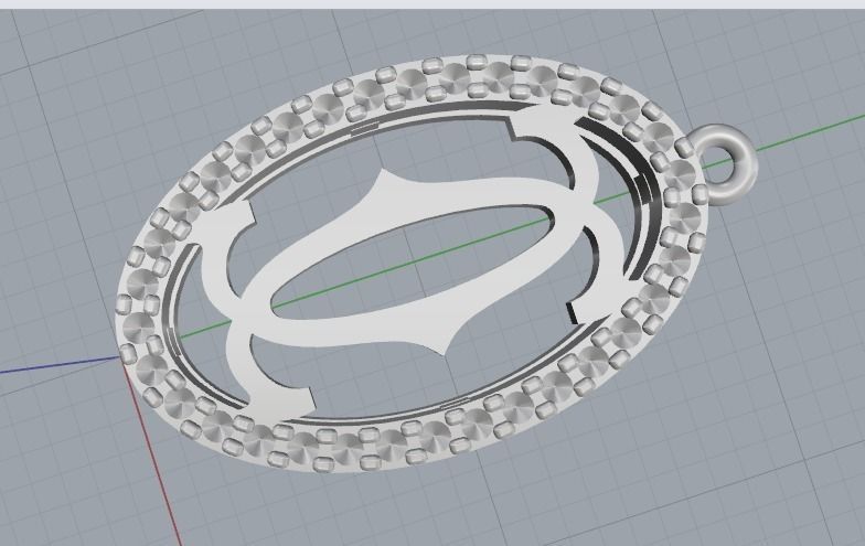 Pendant N012004 3D print model_5