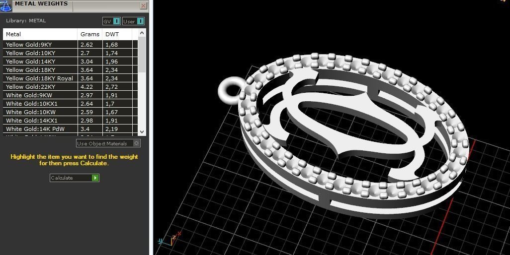 Pendant N012004 3D print model_8