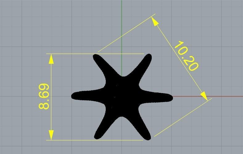 Starfish N012001 3D print model_6