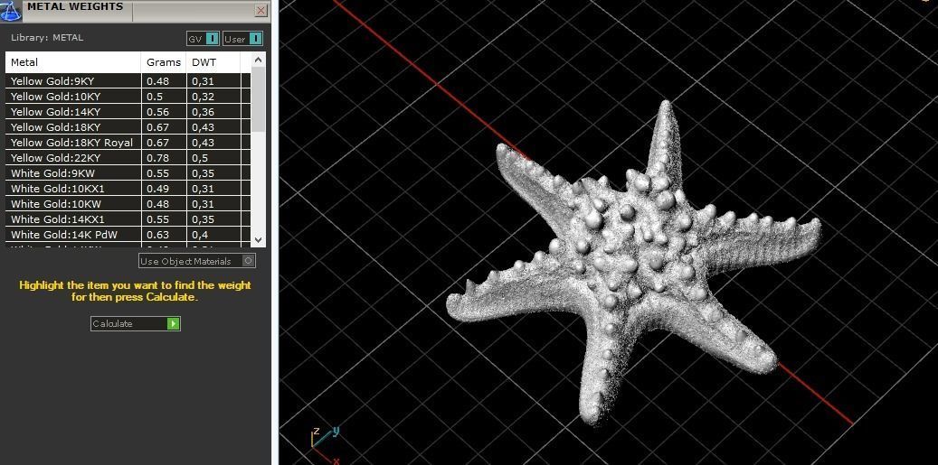 Starfish N012001 3D print model_8