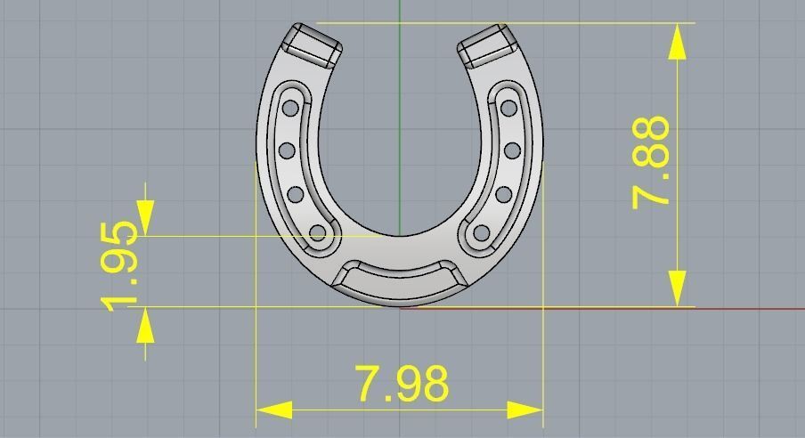 Horseshoe N011998 3D print model_6