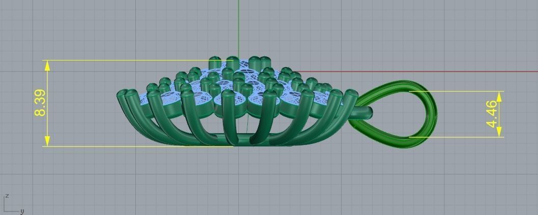 Pendant N011995 3D print model_6