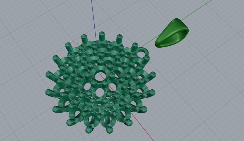 Pendant N011995 3D print model_2