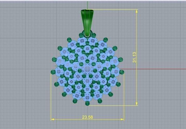 Pendant N011995 3D print model_5