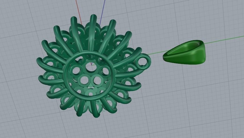 Pendant N011995 3D print model_4