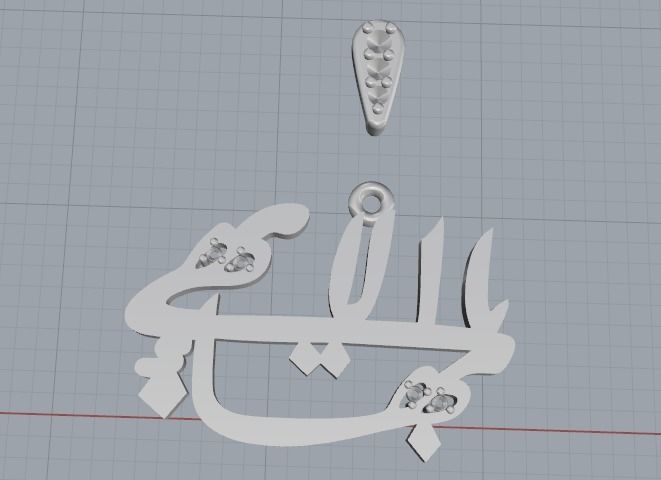 Pendant N011990 3D print model_3