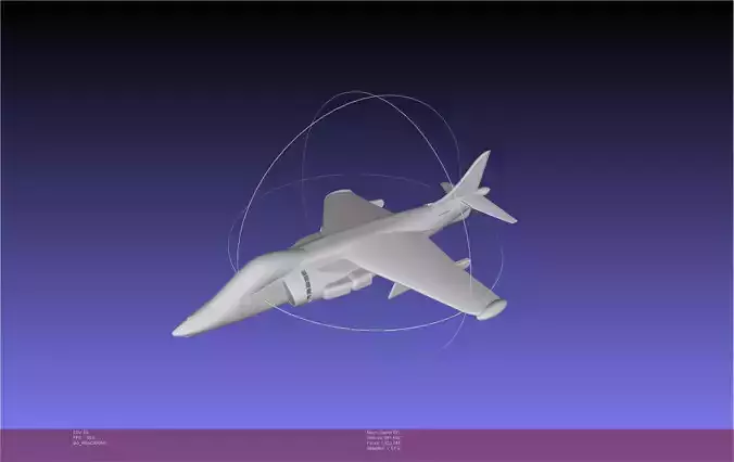 Basic RC Harrier Body 3D print model