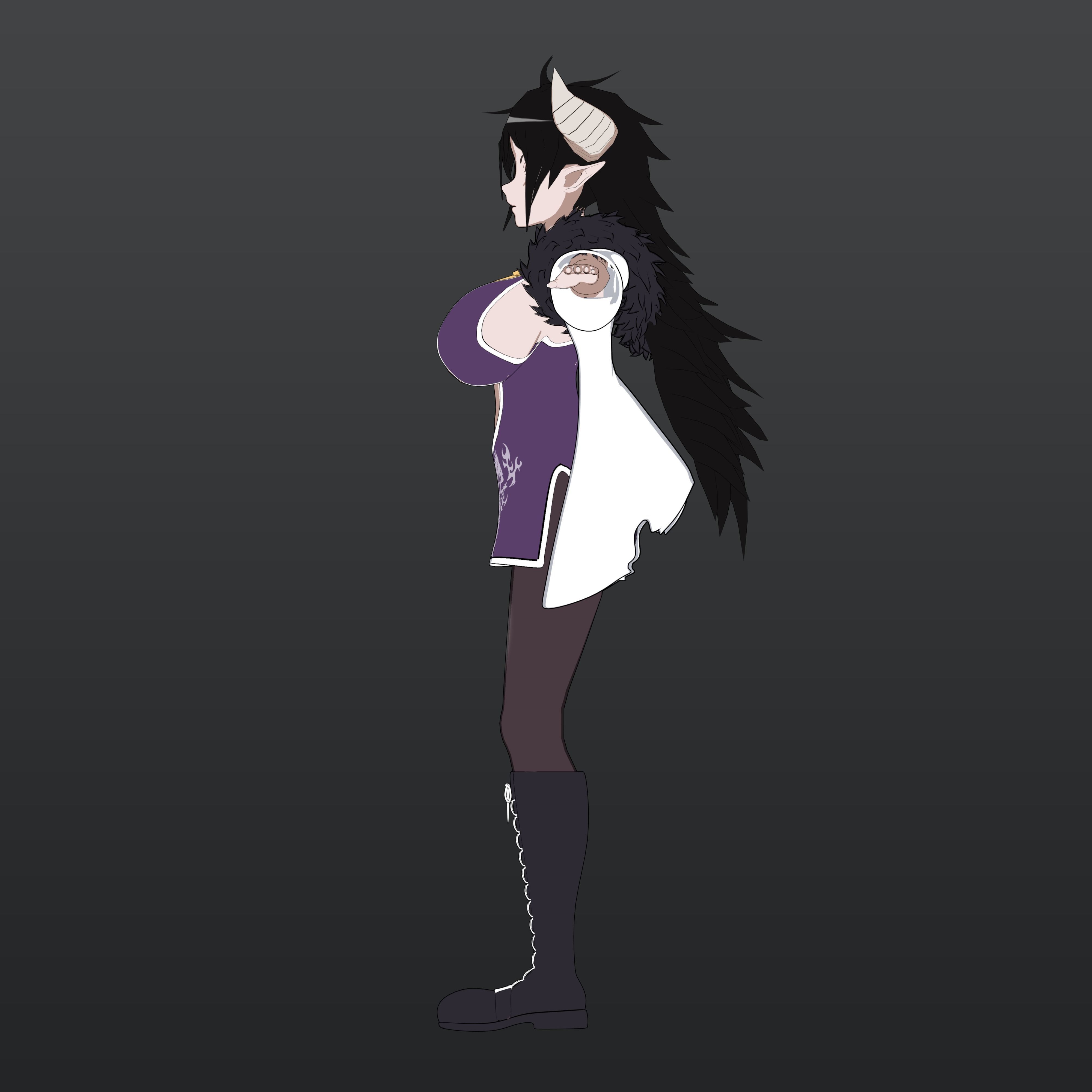 Kilmaria - Isekai One Turn Kill Nee-san Low-poly 3D model_5
