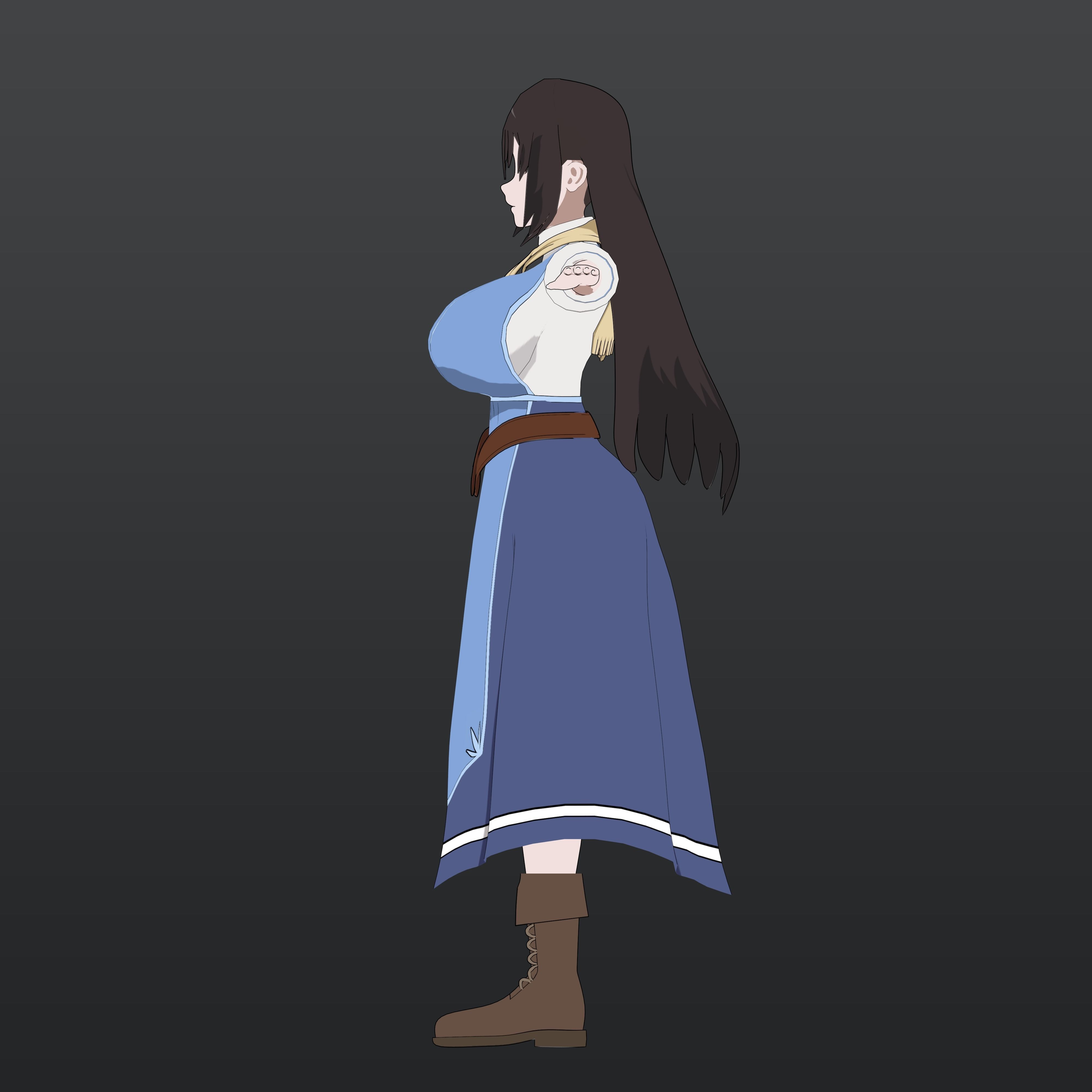 Kilmaria - Isekai One Turn Kill Nee-san Low-poly 3D model_10