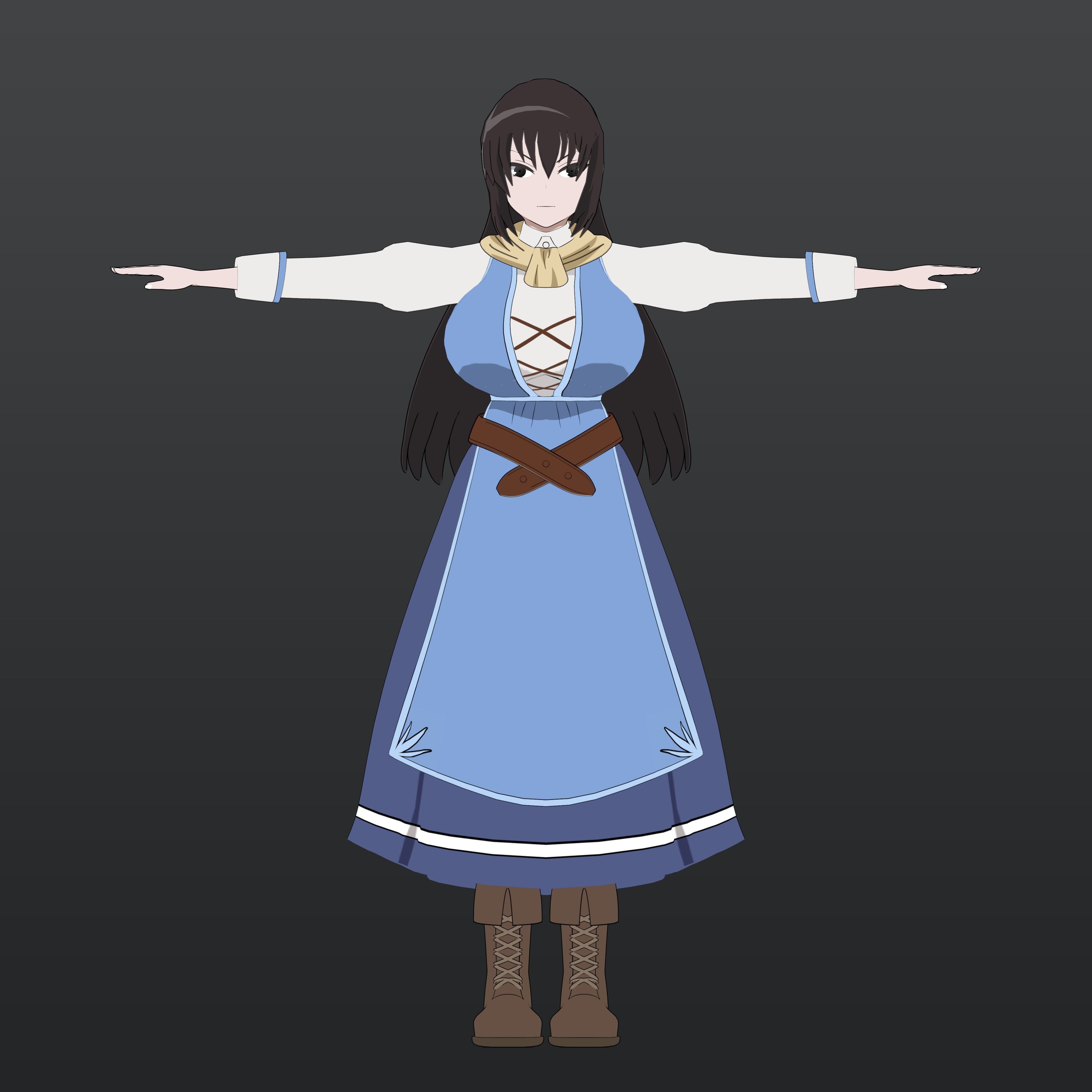 Kilmaria - Isekai One Turn Kill Nee-san Low-poly 3D model_8