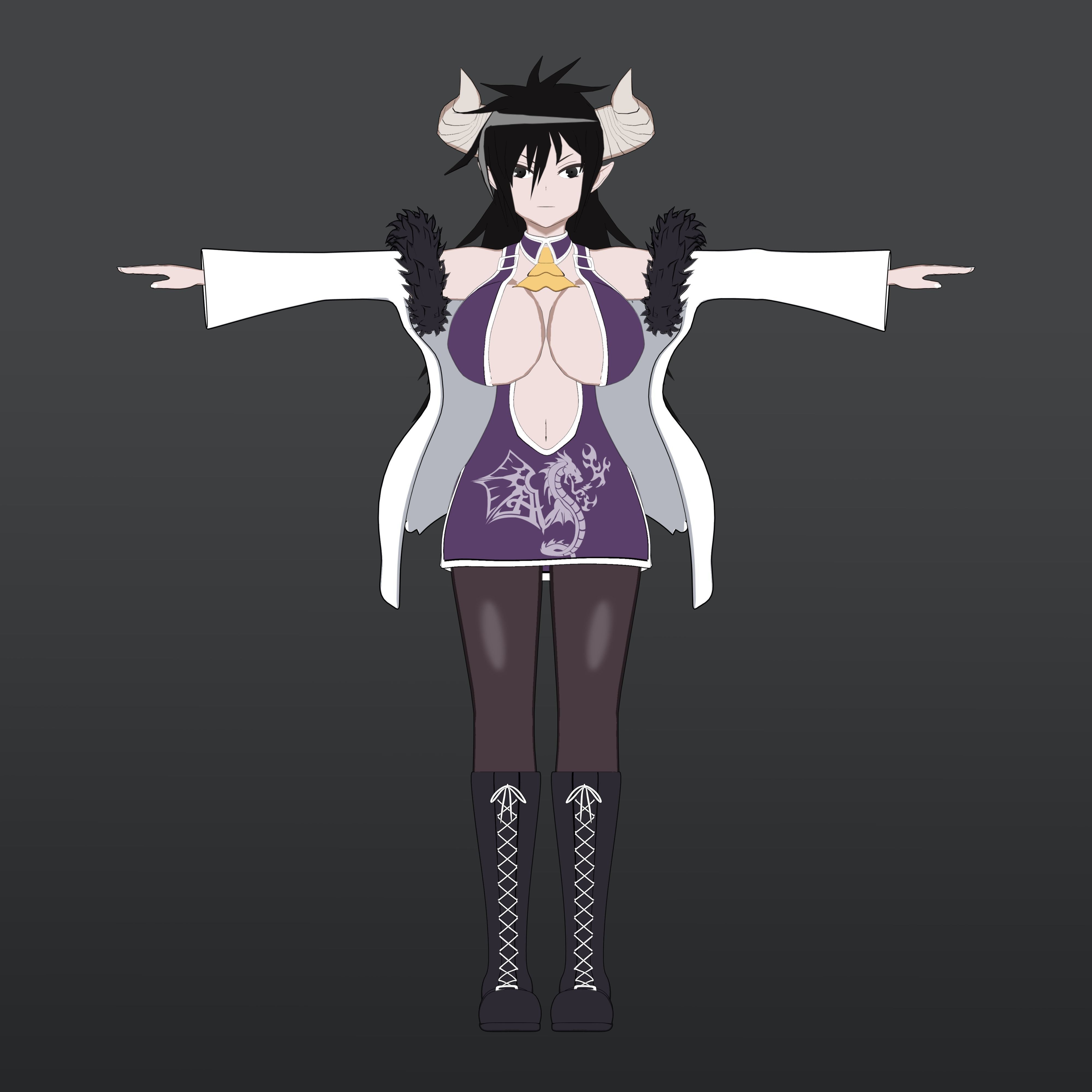 Kilmaria - Isekai One Turn Kill Nee-san Low-poly 3D model_3