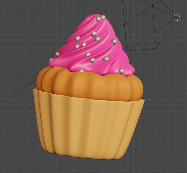 Cupcake Free 3D model_1