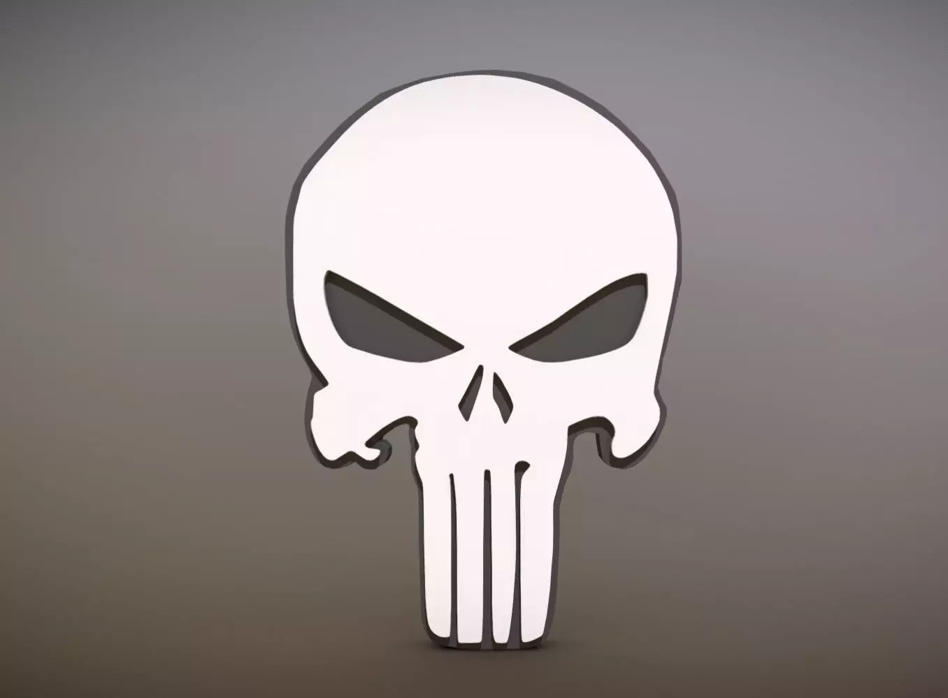 THE PUNISHER LOGO 3D print model