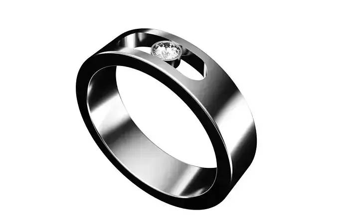 2024 exquisite mens diamond wedding band us size 9 3D print model