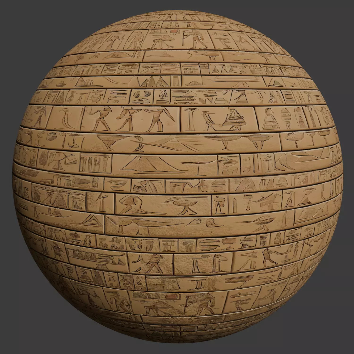 Ancient Egypt Hieroglyphs - VOL 1 - 2 Seamless PBR Texture