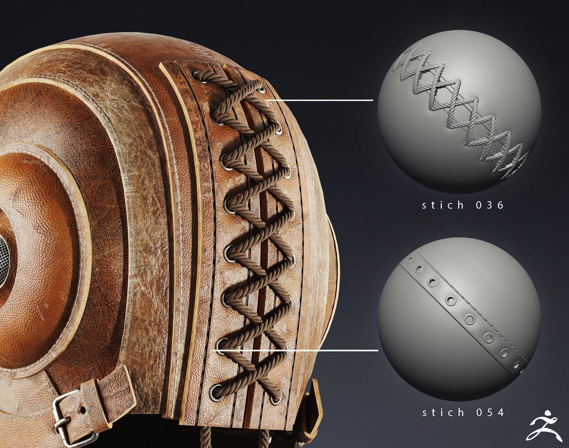 90 Seam and  Stitch Brushes and  Alphas Vol 01 Texture_13