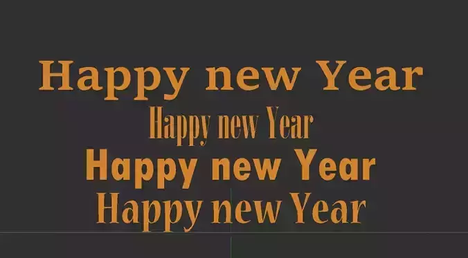HAPPY NEW YEAR  3D print model