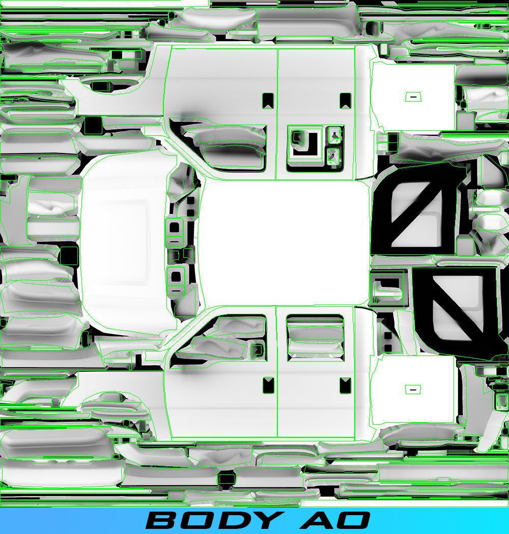 LifeGuard truck Los Angeles  Low-poly 3D model_54