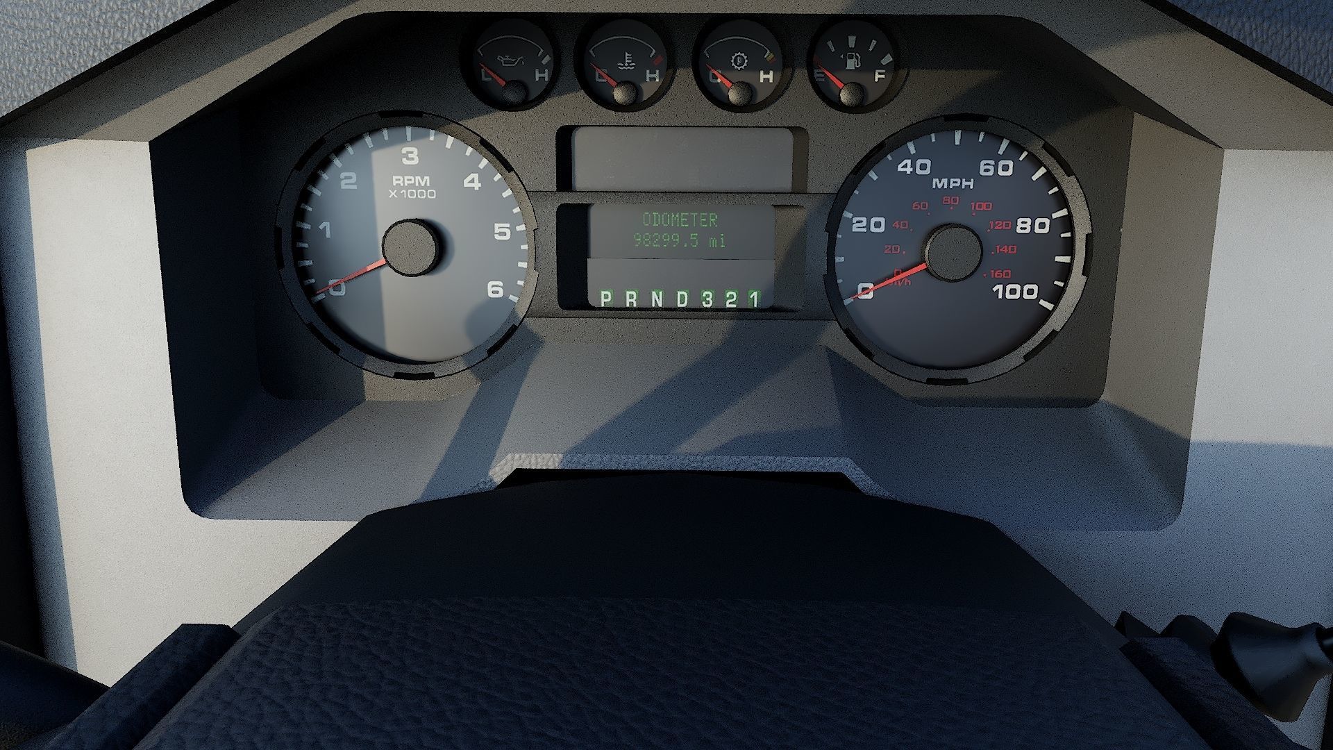 LifeGuard truck Los Angeles  Low-poly 3D model_20