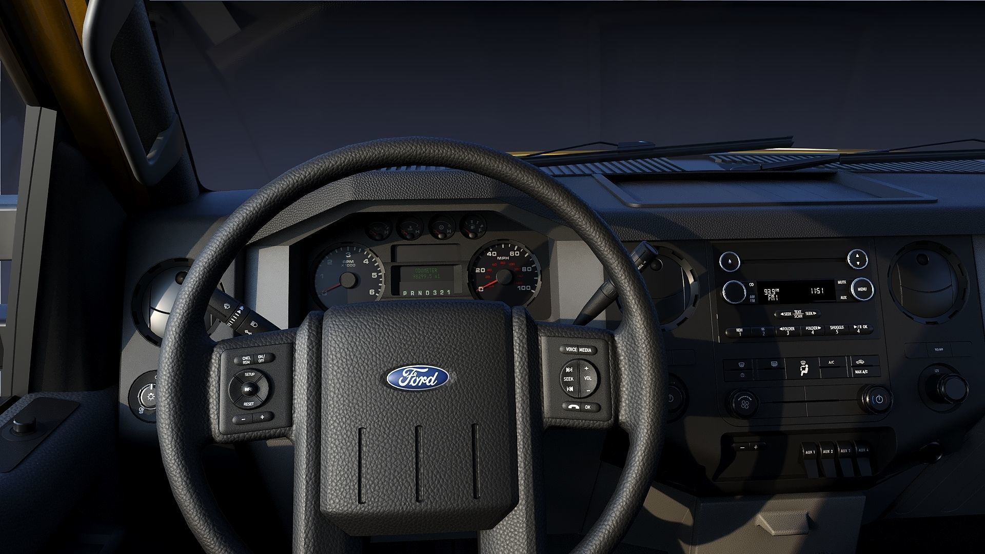 LifeGuard truck Los Angeles  Low-poly 3D model_18