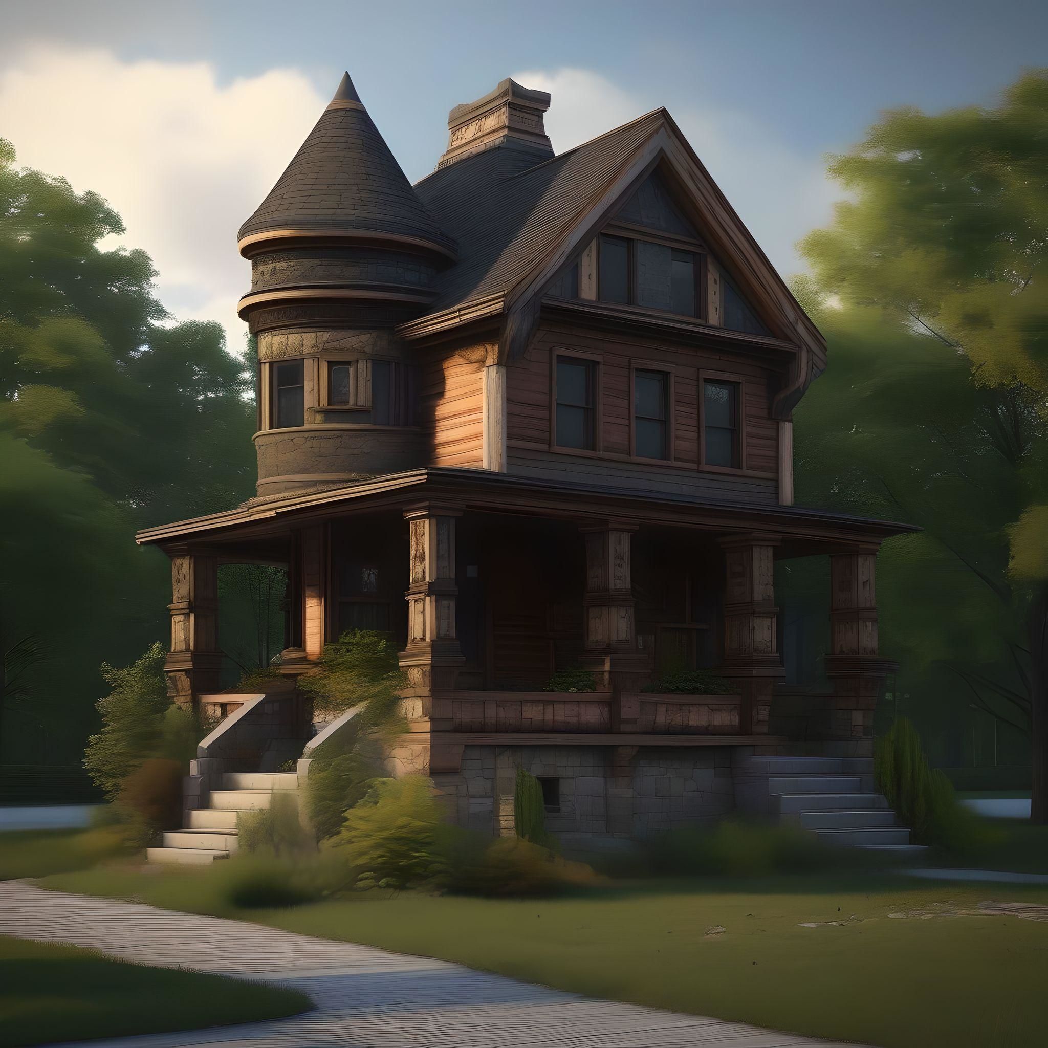 3D EXAMPLE OF A DETROIT ANTIQUE CASTLE 3D model_7