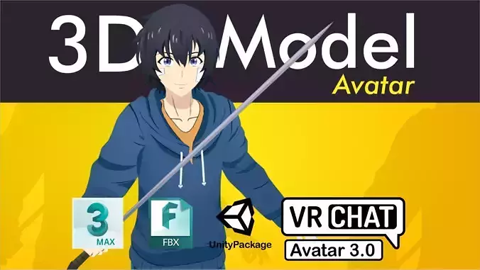 Solo Leveling VRChat Avatar 3D model Solo Leveling VRChat Avatar 3D model