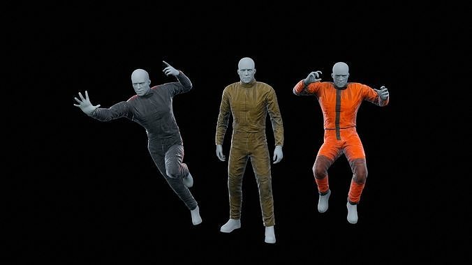 Sci-Fi Jumpsuit Low-poly 3D model