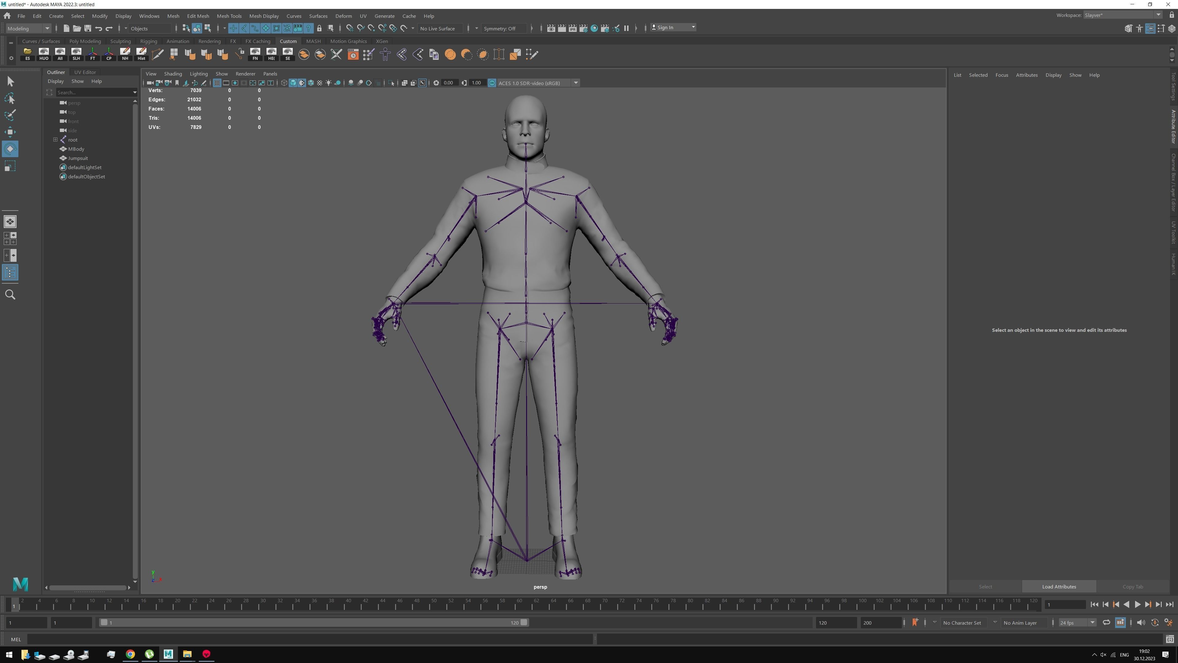 Sci-Fi Jumpsuit Low-poly 3D model_5