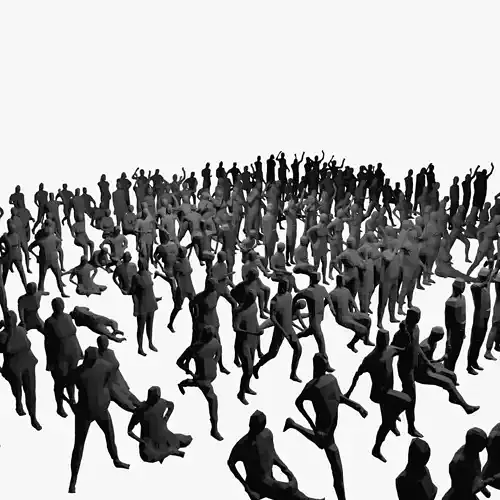  Low Poly Posed People Pack