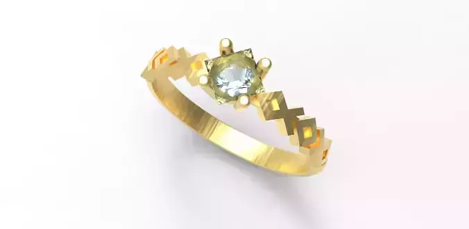 Historical Gordion 4 mm Single Stone EU Size 3D print model