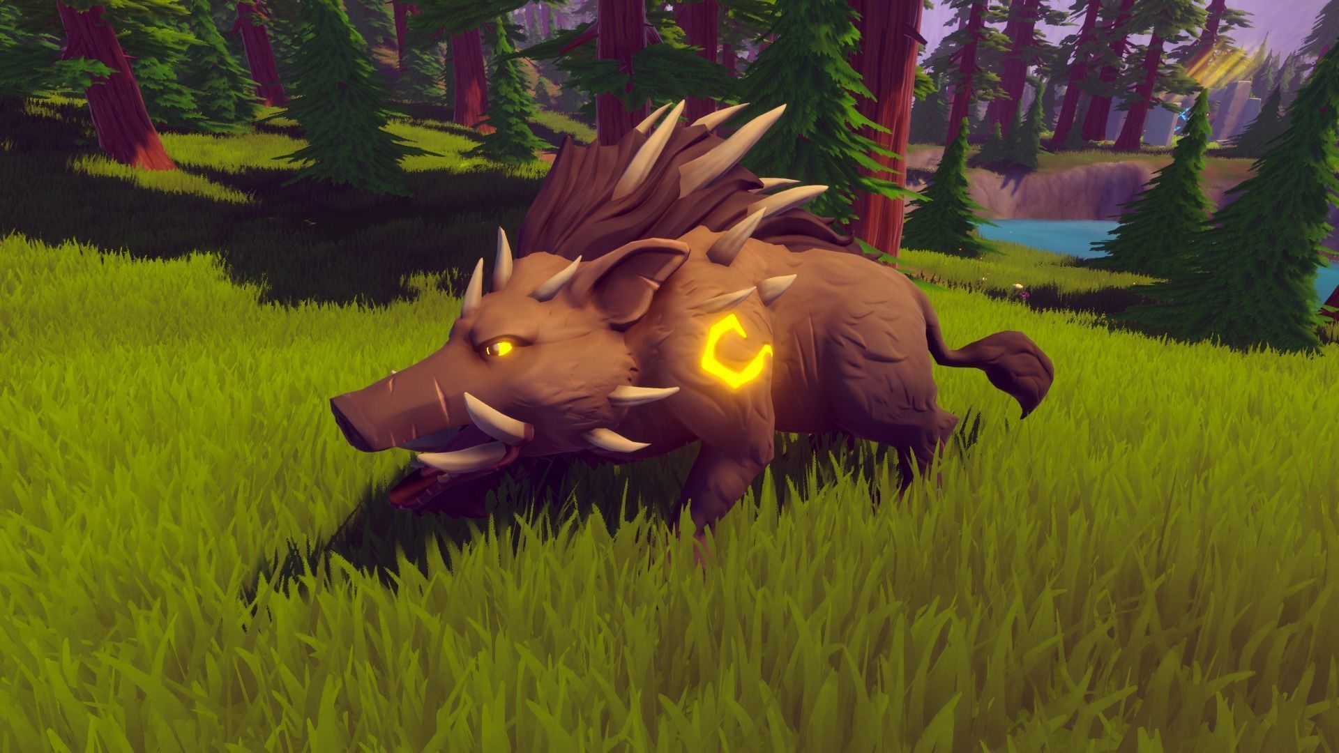 Animated 3d model of a wild boar Unity Asset Low Poly Low-poly 3D model_2