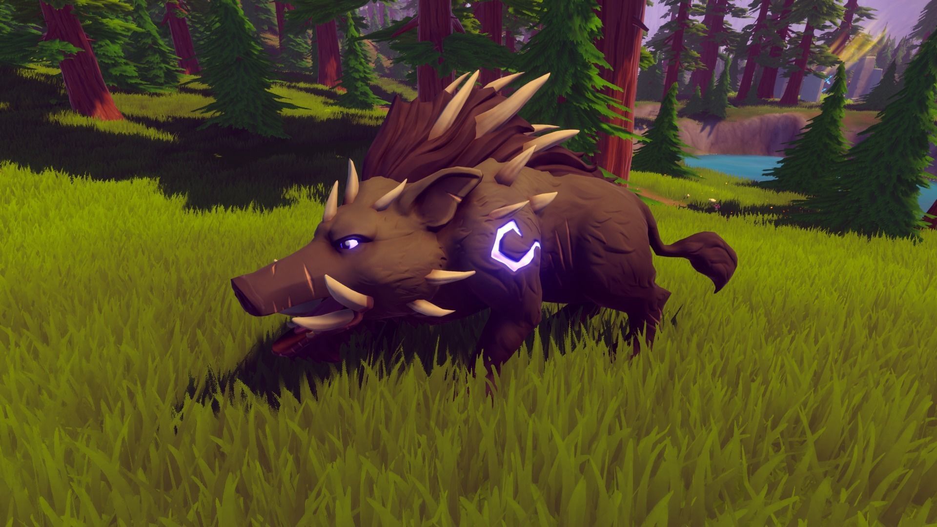 Animated 3d model of a wild boar Unity Asset Low Poly Low-poly 3D model_1