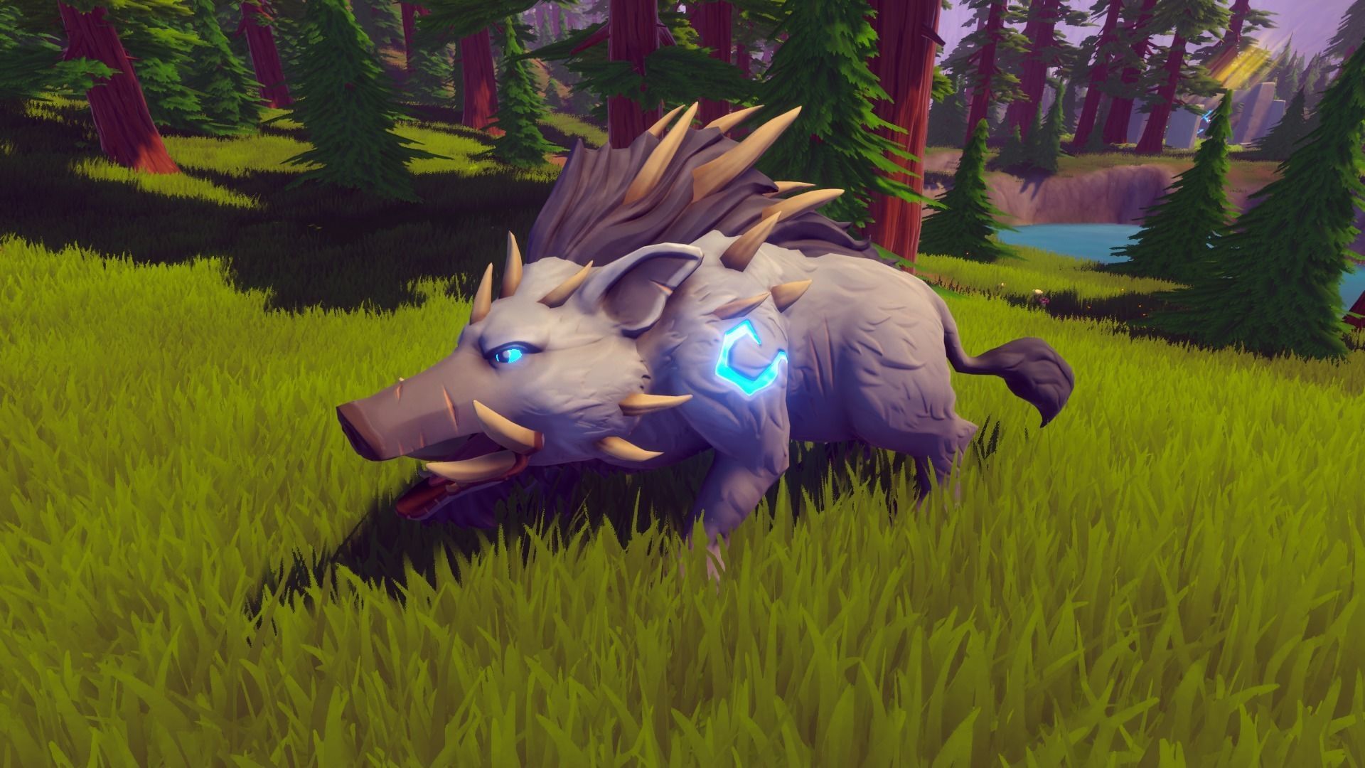 Animated 3d model of a wild boar Unity Asset Low Poly Low-poly 3D model_3