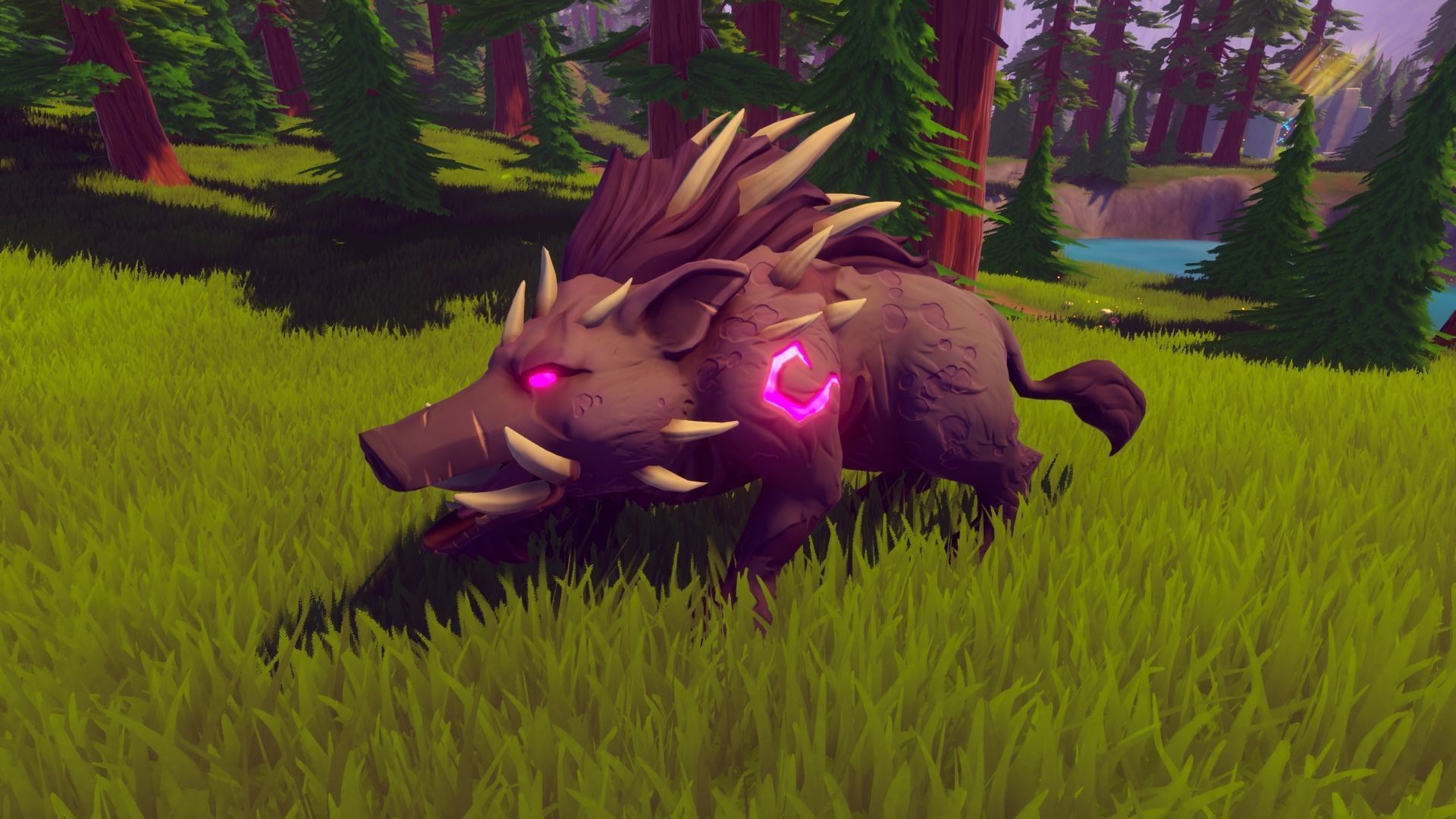 Animated 3d model of a wild boar Unity Asset Low Poly Low-poly 3D model_5