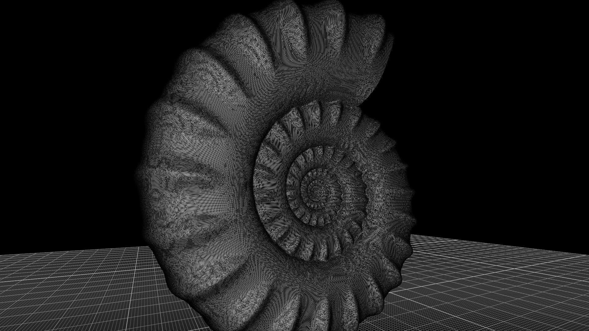 Serpenticone shell ornamented ventral ribs 3D print model_11