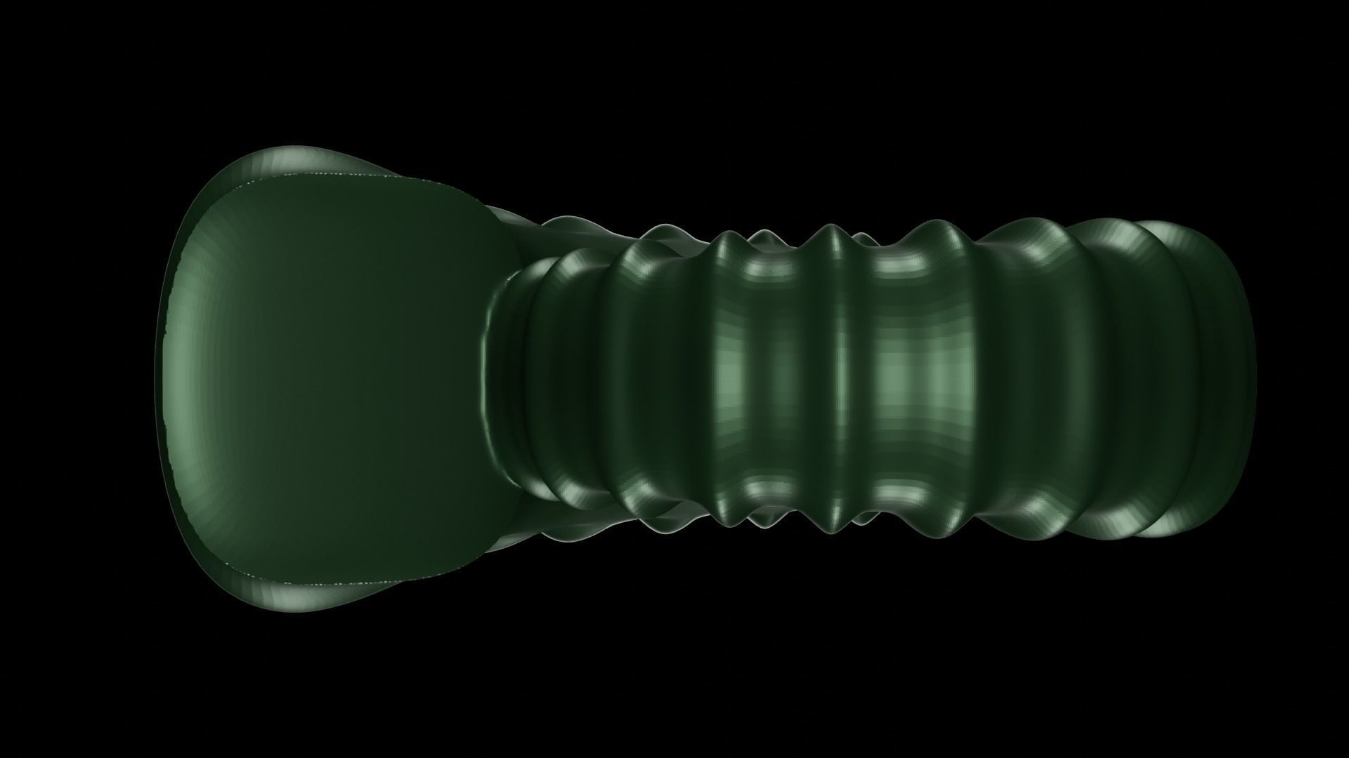 Serpenticone shell ornamented ventral ribs 3D print model_3