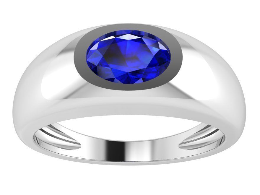 Oval Ring 1953 3D print model_2