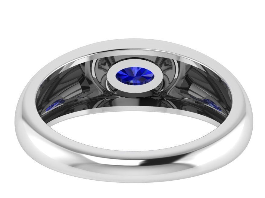 Oval Ring 1953 3D print model_3