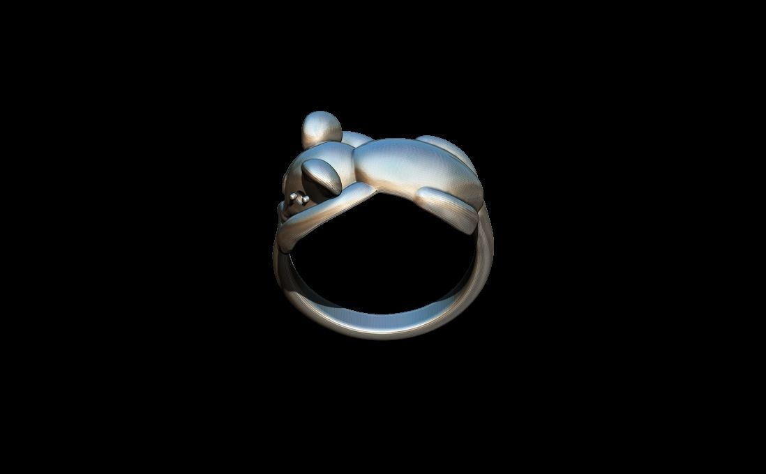 Mouse ring 3D print model_1