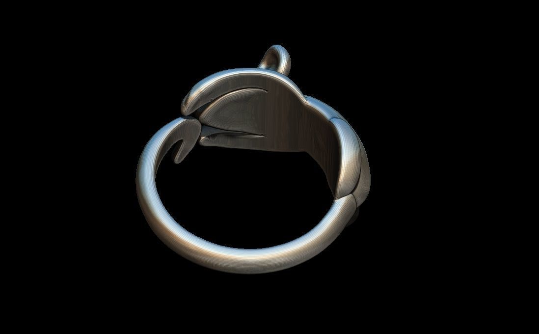 Mouse ring 3D print model_5
